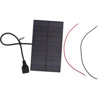Panneaux solaires bricolage en silicium monocristallin 1.5W 5V avec mini panneau solaire flexible d'interface USB