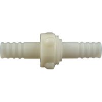 tecuro Schlauchverschraubung 3/3, beidseitig Ø 50 mm - Nylon weiß