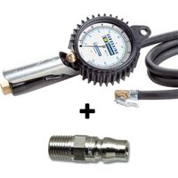 REIFENDRUCKPISTOLE MANOMETER DRUCKLUFTPISTOLE WONDER 1991 BAR PSI + 1/4" JAPAN