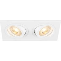 Encastré de plafond NEW TRIA® 155 carré double GU10 blanc - SLV - 1008509