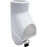 Jardinion Regenwasserfilter, Fallrohr Laubabscheider, 30,5 x 12 x 17,5 cm Regenwassersammler für Fallrohr DN75, DN85, DN100 - Weiß