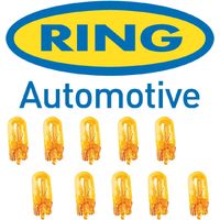 10 Ampoules T10 - 12V Wedgebase W5W w2.1x9.5d - Orange