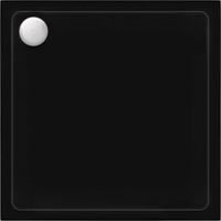 SHOWER TRAY REA SAVOY BLACK 80X80 WITH BRUSHED GOLD COVER