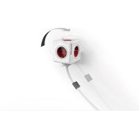 Allocacoc PowerCube Extended Type E rallonge électrique 1,5 m 5 sortie(s) CA Intérieur Gris