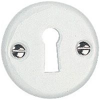 Rosace ronde Ø 50 mm clé L coloris noir mat - MERIGOUS