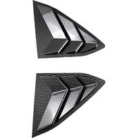Pare-soleil triangulaire de lunette arrière adapté aux Chevrolet Corvette C8 2020-2023, pare-soleil triangulaire en fibre de carbone modifié.