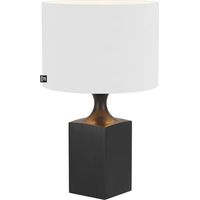 Tischlampe by-rydens woody Design schwarz weiß 25x41 cm