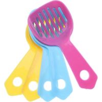 Blesiya Lot de 5 pelles à litière en plastique pour petits hamsters, pelles à sable pour le bain et les déjections animales