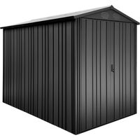 Hoggar – Caseta de Jardín Metálica 4,30m2 Pioneer Y50 – Columnas en V – Estructura Autoportante – Puertas Reforzadas – Cobertizo Exterior 168x256x200cm