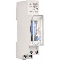 Minuterie mécanique de 24 heures Minuterie minimale de 15 minutes Montage sur rail Batterie intégrée, SUL180a AC220-240V Gris - SUL180a AC220-240V Gris..DEBUNS