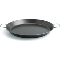 Quid Senia – Padella,padella in acciaio carbonato, ideale per Forni e piastre a induzione Nero 42 cm Nero