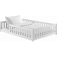 Lit enfant Moti 120X200 Blanc - blanc