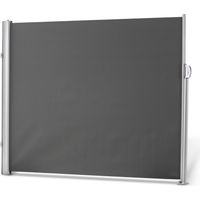 Leco ausziehbare Seitenmarkise, Aluminium-Stahlrohr-Mix, anthrazit, 160 x 300 cm (H x L)