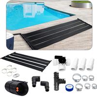 Arebos – Réchauffeur de piscine solaire 2 x 300 cm – Débit max 10 000 L/h – Installation facile – Économie d'énergie – Matériau résistant aux UV