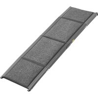 Mophorn Rampe pliable pour chien 160 x 43,2 cm, idéale pour les chiens de taille moyenne et grande jusqu'à 113 kg. Surface en feutre antidérapante pour une utilisation sécurisée en extérieur