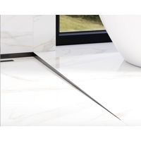 Profil LKP Duschbodenfliesen rechts geneigt - schwarz matt - 1000 x 11 mm