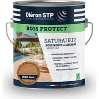 Saturateur Bois Oléron Chêne Clair 2,5l Protection Intense Bois Extérieur Uv Et Intempéries - Technima