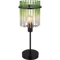 Globo - lámpara de mesa - GORLEY - verde - vidrio - Ø 15cm - E14