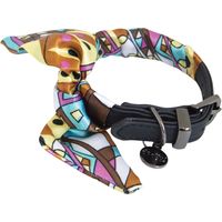 Collier chien Doogy Noir Foulard Taille : T40