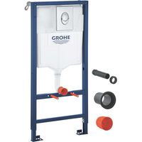 Grohe Rapid SL - Modulo d'installazione per WC sospesi, placca di comando Skate Air, chrom 39442000