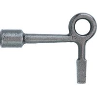 Clé pour batteuse EDF-GDF rectangle 9 x 6 mm et triangle de 11 mm fonte polie - COUILLET ROBERT ET CIE