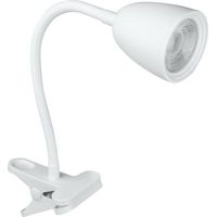 Lampe de bureau à pince, bras flexible et réglable, LED blanche, 4 W DPM