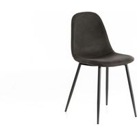 Eleganter und komfortabler Sessel aus Kunstleder 44cm x 50cm H. 84cm