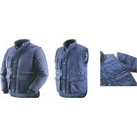 GB giubbotto giacca da lavoro imbottito Savoia poliestere cotone maniche staccabili zip Blu XL