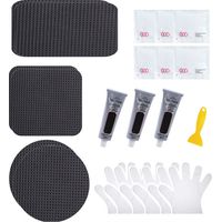 Kit de réparation pour trampoline – 7 pièces résistantes en PVC renforcé, idéal pour réparer trous et déchirures sur filet ou tapis