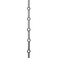 Deco Fer Forge – Barre ronde trouée en acier 2000mm – 14 trous de 14mm espacés de 110mm – Pour ferronnerie et balustrades