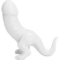 Ornement Dinosaure Réaliste en Résine pour Déco Maison et Chambre, Blanc