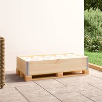 Collier de palette 50x100 cm Bois de pin solide vidaXL