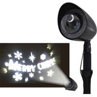 Projecteur LED extérieur Merry Christmas – lumière blanche – installation facile – étanche pour usage extérieur – Giocoplast Natale