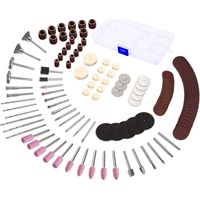Accesorios para herramientas rotativas de 141 piezas con mandril de 3 mm. Mini amoladoras y minitaladro universales para corte, pulido, taladrado, rectificado y grabado, ideales para manualidades.