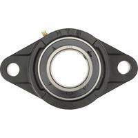 HTB UCFL 202 Cuscinetto flangiato Ghisa Ø foro 15 mm Distanza tra i fori 90 mm