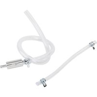 UlisemKit Purge Frein Moto Seringue Aluminium et PVC Tuyau de Purge de Frein Moto Bleeder Pompe à Huile Clapet Anti-retour Kit de Purge de Frein et d'Embrayage 45cm pour Moto Voiture (Transparent)