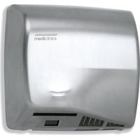 Asciugamani Elettrico Aria Calda Automatico in Acciaio Satinato Mediclinics Speedflow M06Acs