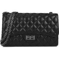 Sac bandoulière matelassé en cuir pour femme, sac à main tendance avec chaîne, sac de créateur