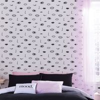 Muriva Eye Woke Up Like This White Wallpaper Sassy B Modern Abstract Modern
