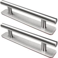 2 Stück Selbstklebende Möbelgriffe – 128 mm Küchengriff aus Edelstahl – Ohne Bohren – Für Schrank, Küche, Schiebetür, Balkontür
