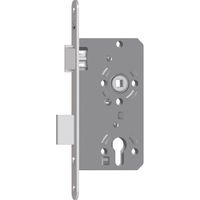 SAG Einstemmschloss 1 7464WO PZW,DM55,Stulp 235x18x3mm,rechts, silber lackiert