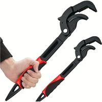 Llave inglesa universal autoajustable – 2 piezas, apertura rápida, ajuste preciso, fabricada en acero endurecido, ideal para bricolaje y fontanería.