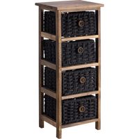 Chiffonnier PLUTO Noir,Brun foncé