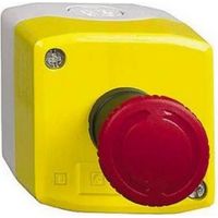 Schneider XALK174 HARMONY yellow box 1 red emergency stop Ø40 turn to unlock 1O