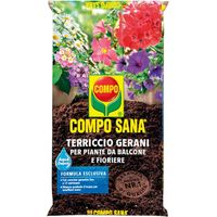 Compo SANA GERANI Terra Terriccio substarto piante balcone acqua depot 50 LT