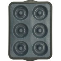 Stampo 6 ciambelle - ZENKER - 36 x 26 cm - Silicone fibra di vetro - Nero