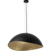 Suspension ronde décor Solaris noir/or 89cm E27 Sigma
