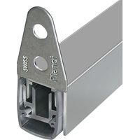 Planet Türdichter MF-FH-RD Türbodendichtung automatisch für Drehtüren mit Parallelabsenkung Länge 585mm, Aluminium natur