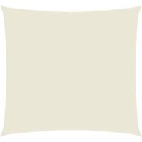 vidaXL Parasole a Vela Oxford Quadrato 3,6x3,6 m Crema