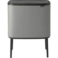 Brabantia Waste Bin Bo Touch Bin Pattumiera Mineral Concrete Grey 3 x 11 Litri
